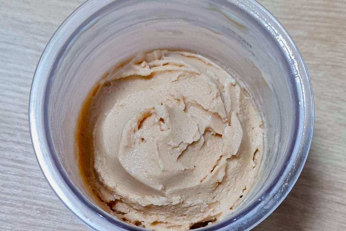 מתכון לגלידת חלבון פרווה קרמל קוקוס NINJA CREAMI