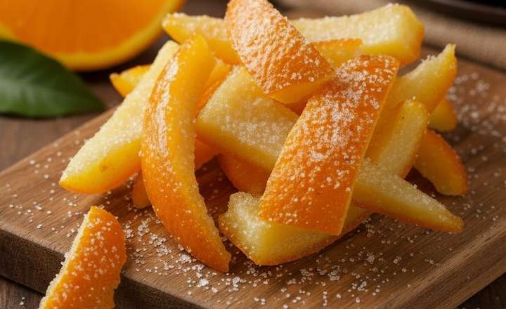 מתכון לקליפות תפוז מתוקות ללא סוכר