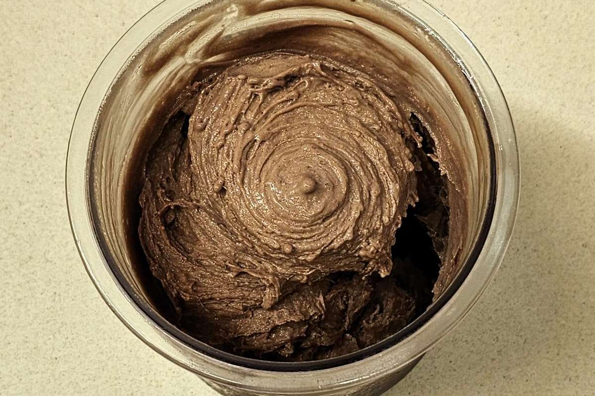 מתכון לגלידת חלבון פאדג' שוקולד NINJA CREAMI