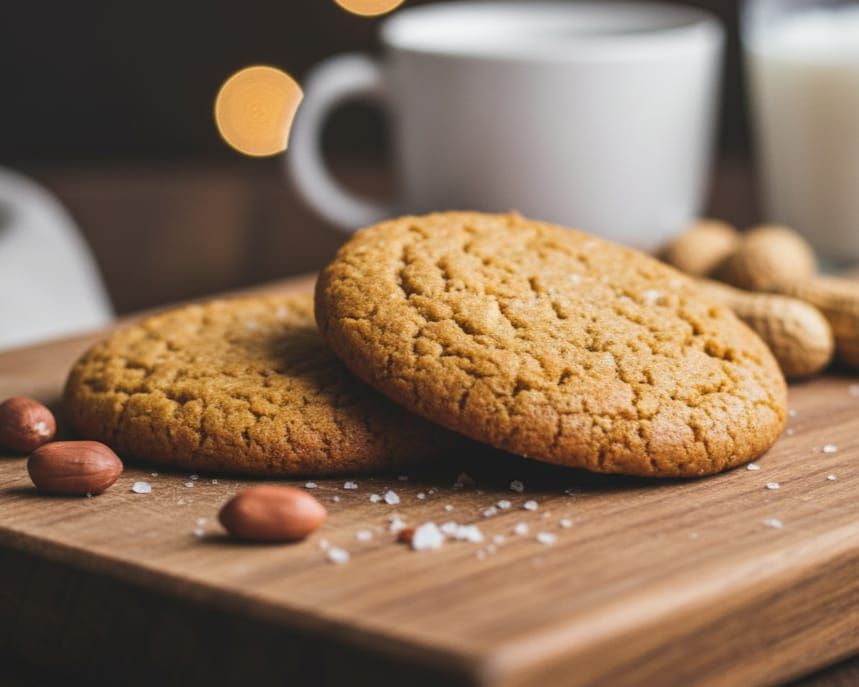 מתכון לעוגיות חמאת בוטנים קריספיות ללא סוכר