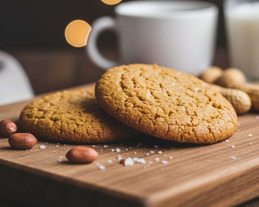 מתכון לעוגיות חמאת בוטנים קריספיות ללא סוכר