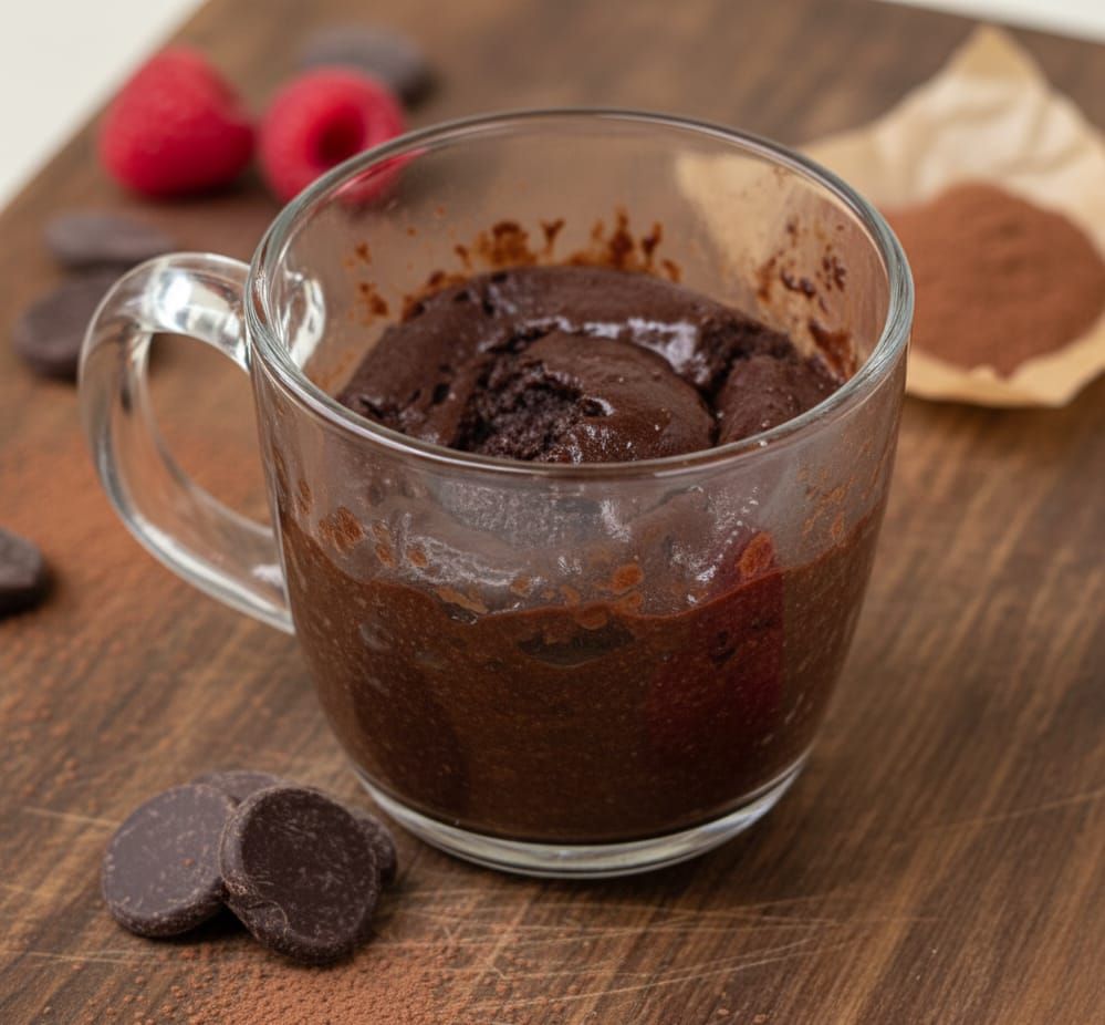 מתכון לעוגת שוקולד חלבון במיקרוגל דל פחמימה