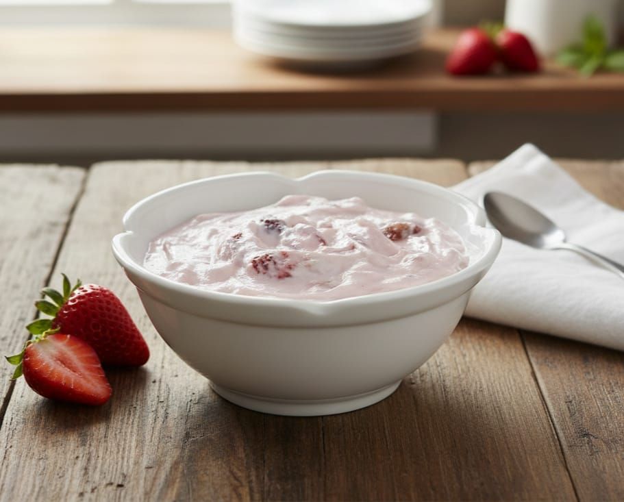 מתכון למעדן חלבון עוגת גבינה ותותים