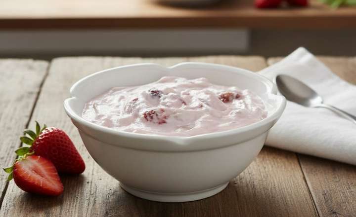 מתכון למעדן חלבון עוגת גבינה ותותים