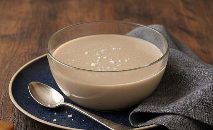 מתכון לפודינג קרמל מלוח עשיר בחלבון