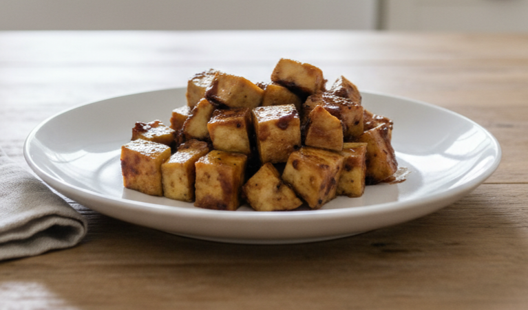 מתכון לקוביות טופו ברוטב אסייתי ללא סוכר