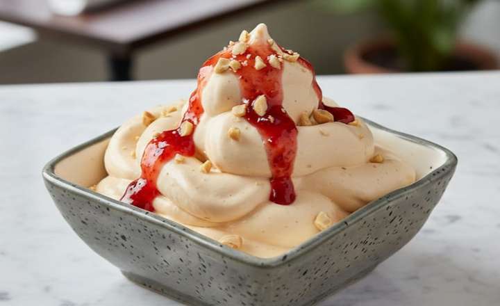 מתכון לגלידת חלבון PB&J