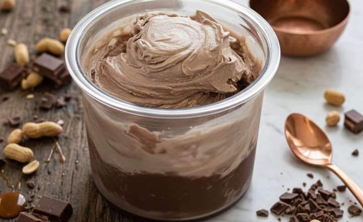 מתכון לגלידת חלבון סניקרס NINJA CREAMI אלפא