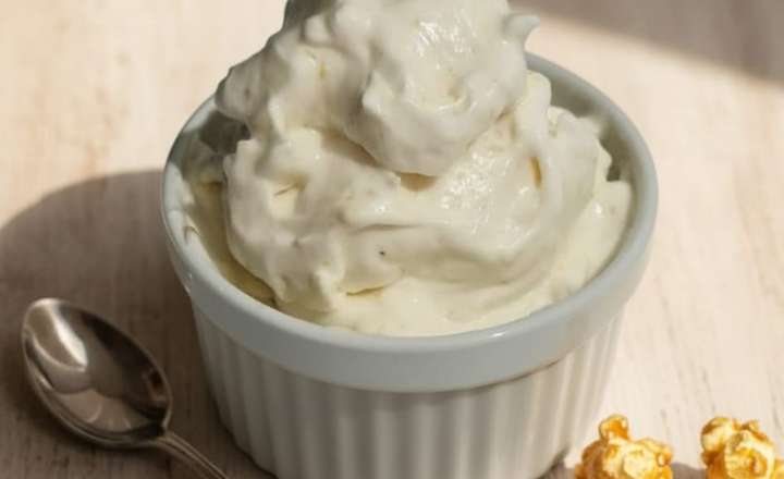 מתכון לגלידת חלבון פופקורן