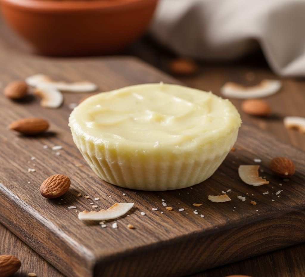 מתכון לפאדג' חלבון שקדים קוקוס