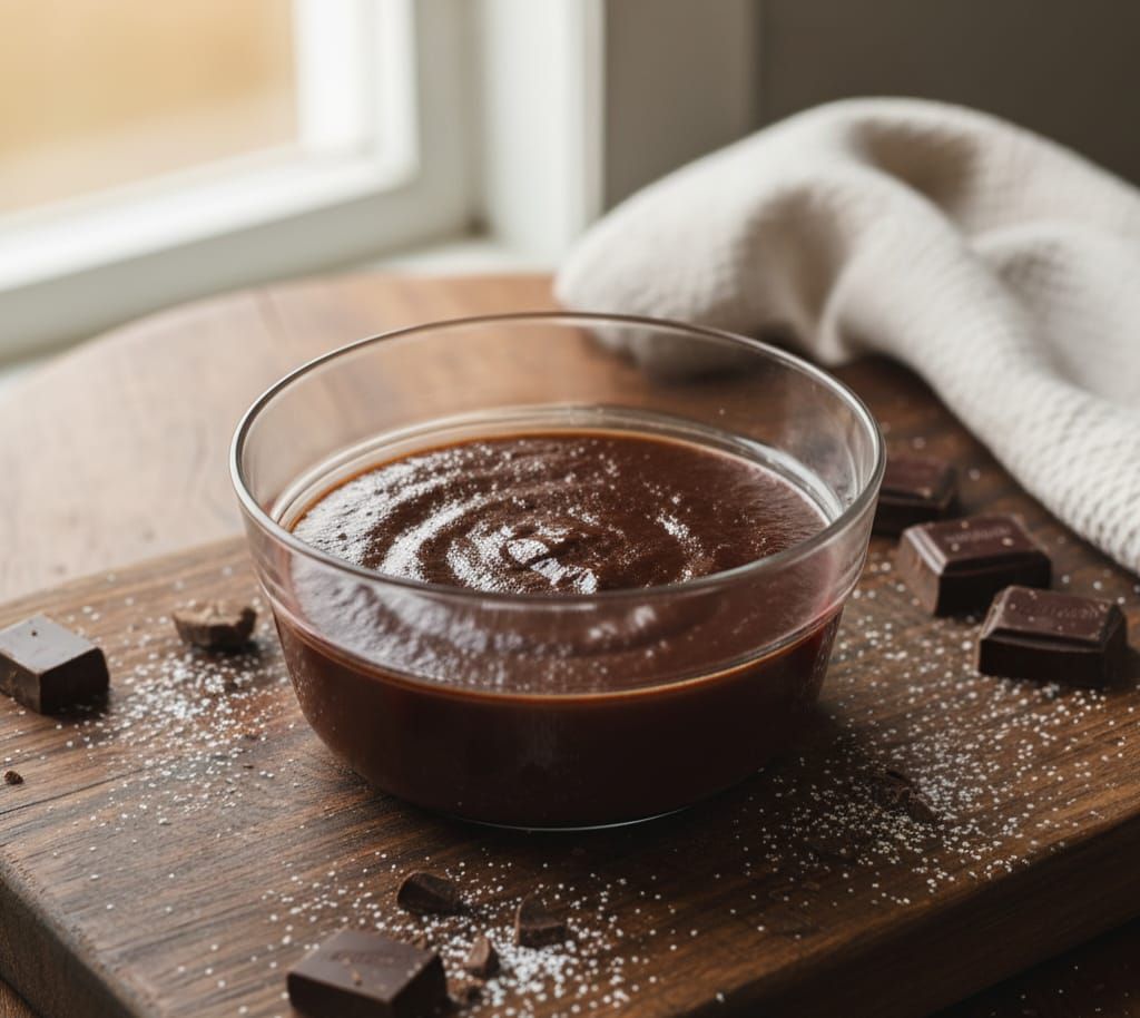 מתכון לפודינג שוקולד מריר דל קלוריות