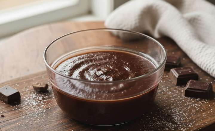 מתכון לפודינג שוקולד מריר דל קלוריות