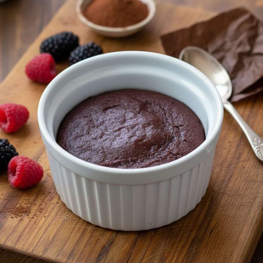 מתכון לסופלה שוקולד טבעוני עשיר בחלבון