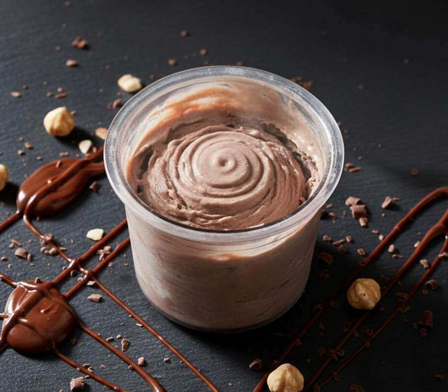 מתכון לגלידת חלבון בטעם נוטלה NINJA CREAMI