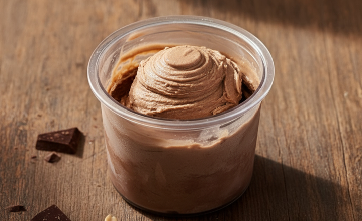 מתכון לגלידת חלבון שוקולד חמאת בוטנים NINJA CREAMI