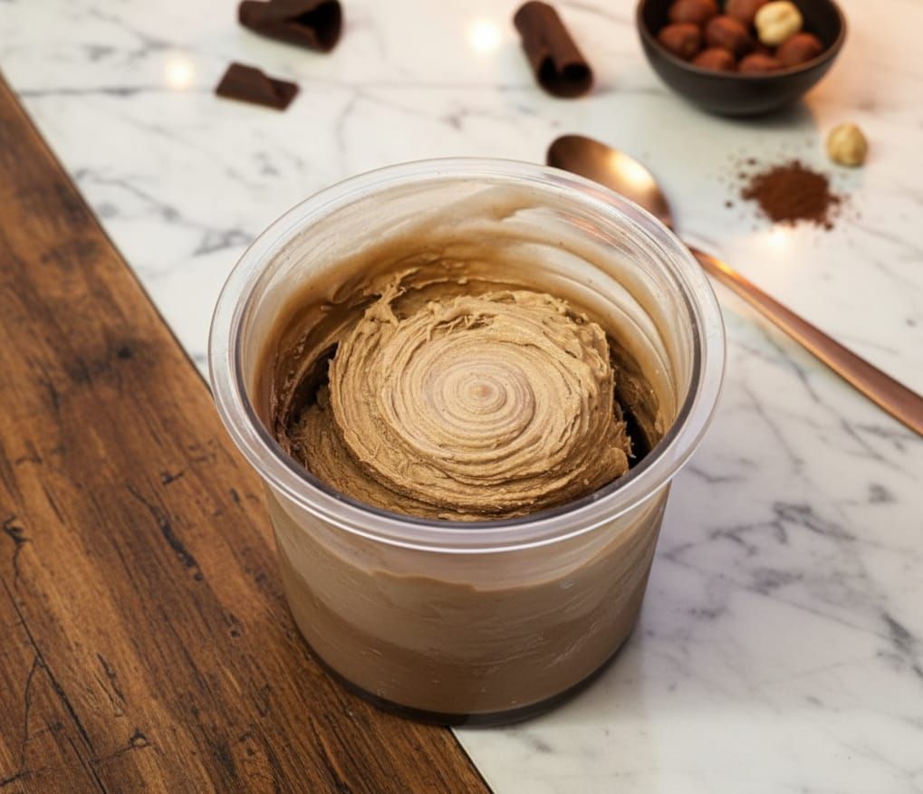 מתכון לגלידת חלבון במבה שוקולד NINJA CREAMI