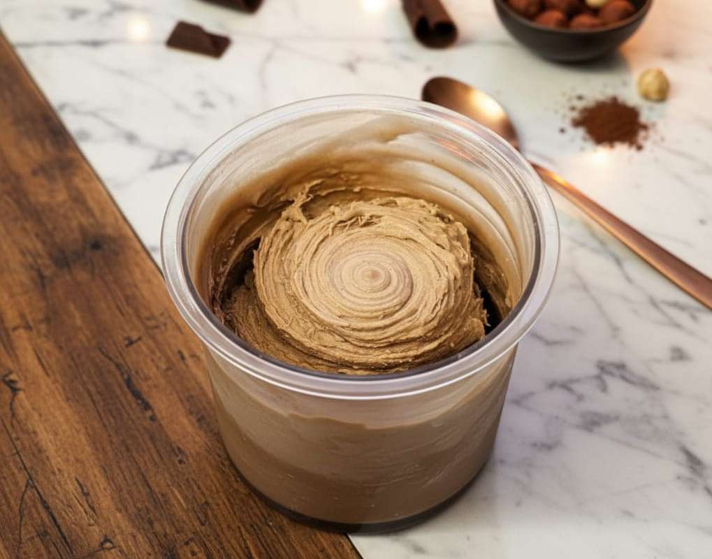 מתכון לגלידת חלבון במבה שוקולד NINJA CREAMI