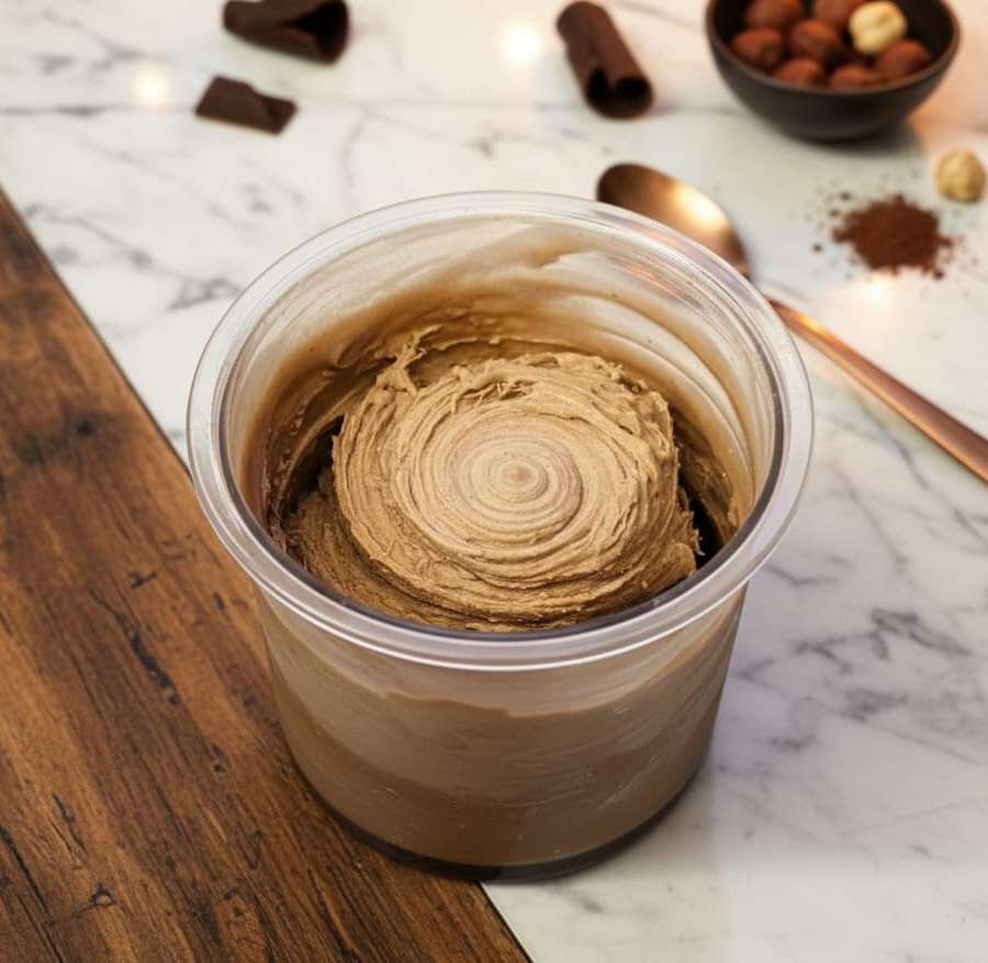 מתכון לגלידת חלבון במבה שוקולד NINJA CREAMI