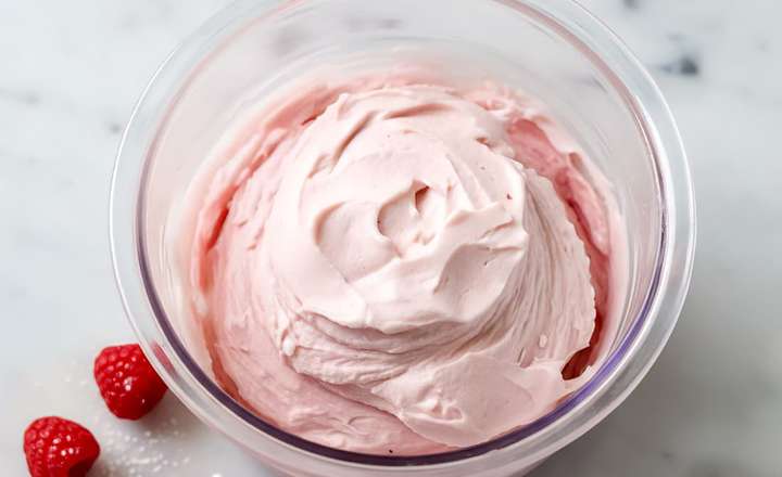 מתכון לגלידת חלבון בטעם פטל NINJA CREAMI