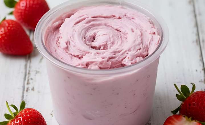 מתכון לגלידת חלבון תות לייט NINJA CREAMI