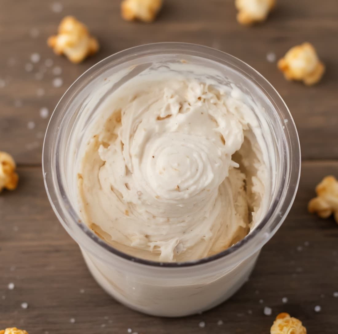 מתכון לגלידת חלבון פופקורן קרמל מלוח NINJA CREAMI