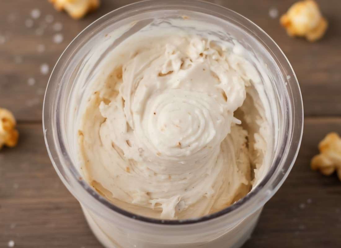 מתכון לגלידת חלבון פופקורן קרמל מלוח NINJA CREAMI