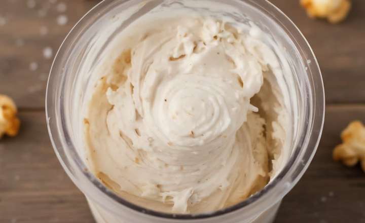 מתכון לגלידת חלבון פופקורן קרמל מלוח NINJA CREAMI