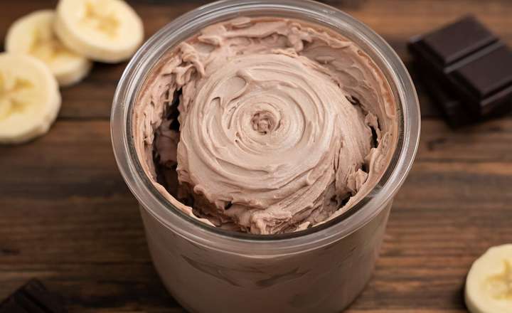 מתכון גלידת חלבון שוקולד בננה NINJA CREAMI