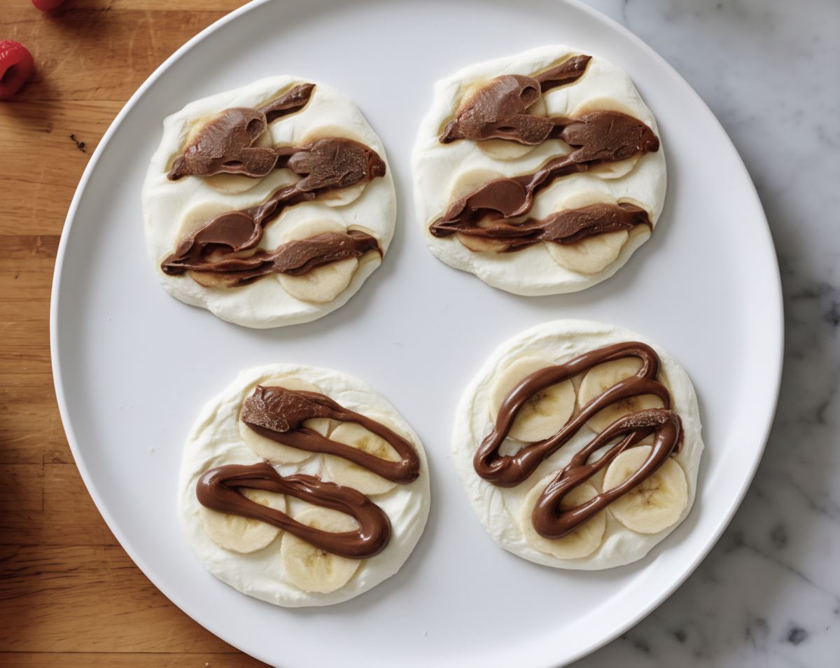 מתכון לגלידוניות יוגורט בננה קרמל