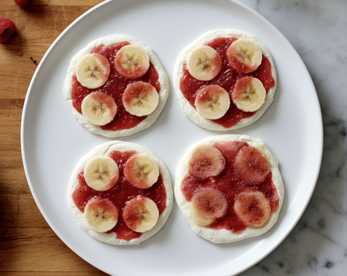 מתכון לגלידוניות יוגורט תות בננה 