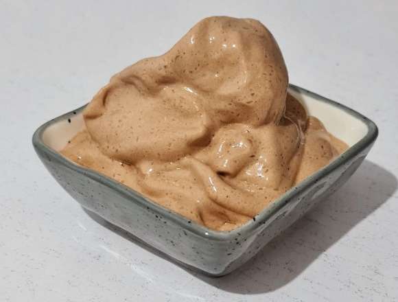 מתכון לגלידת חלבון במבה נוגט