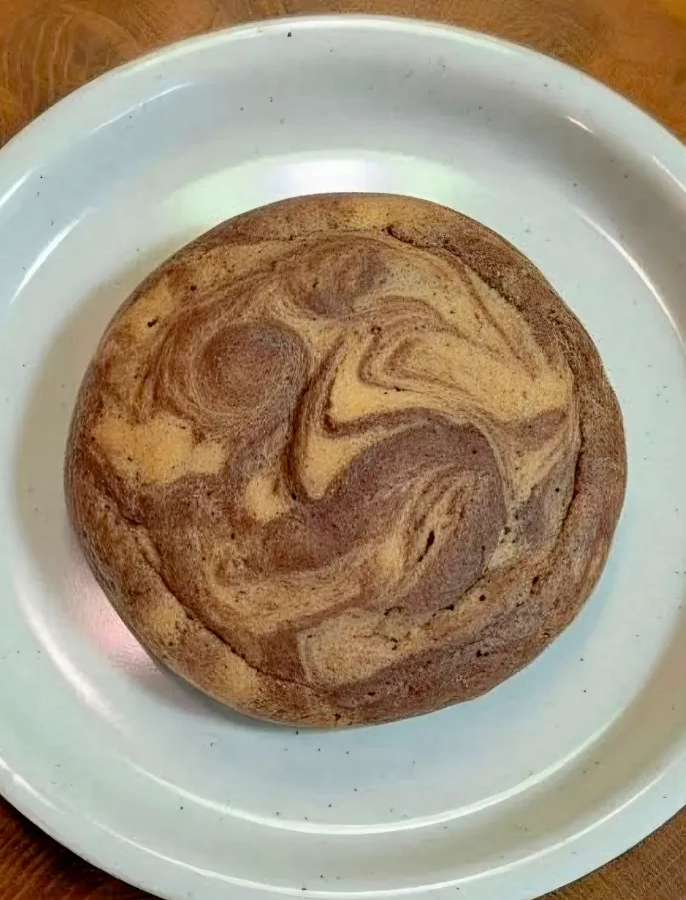 עוגיית חלבון שוקולד וחמאת בוטנים במיקרו לחיטוב ב-90 שניות!